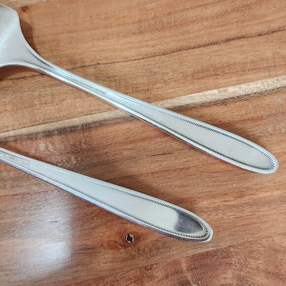 Oneida Community Grosvenor Silverplate Serving Fork & Gravy Ladle 1921 no mono - Picture 9 of 13